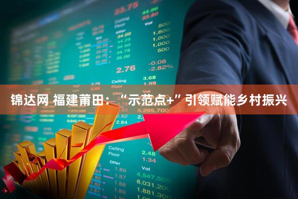 锦达网 福建莆田：“示范点+”引领赋能乡村振兴